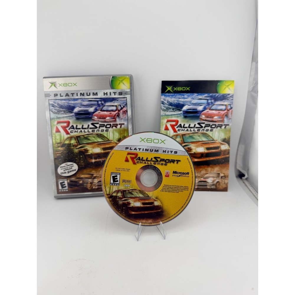 RalliSport Challenge Microsoft Xbox Platinum Hits Original Case Manual 2002‎